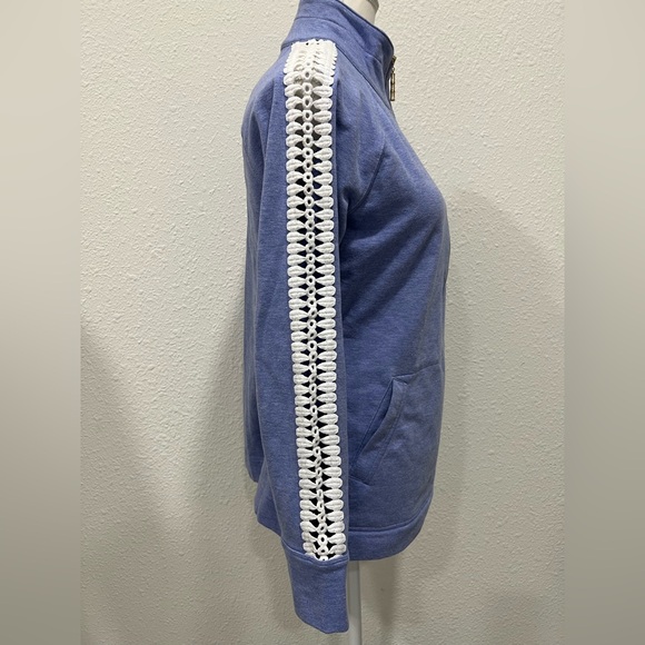 LILLY PULITZER Skipper Popover Lace Sleeves EUC - Picture 3 of 9